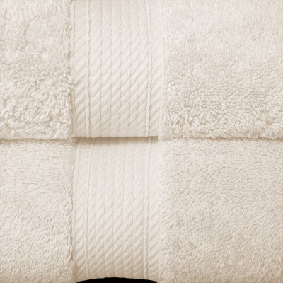 Oversized Cream Egyptian Cotton Washcloth Set