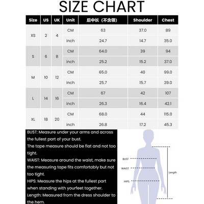 Женские куртки INSPIRE CHIC Women's Business Casual Office Open Front Long Sleeve Suit Jacket Blazer Small Black — фото 6