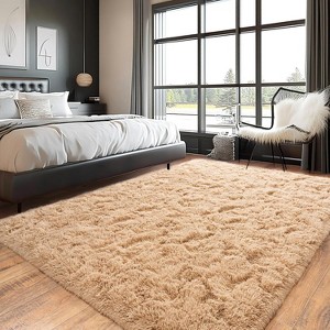LOVEVOOK 5x7 Feet Area Rugs for Living Room Bedroom, Non-Slip Fluffy Soft Shag Rug, Plush Carpet for Home Dorm Decor Aesthetic - 1 of 4