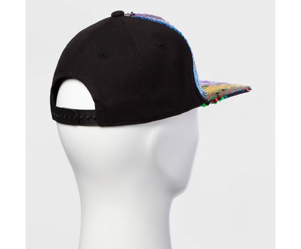 Pride Adult Gender Inclusive Rainbow Sequins Trucker Hat - Rainbow One Size