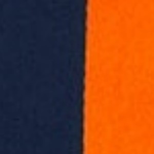 navy blue and orange