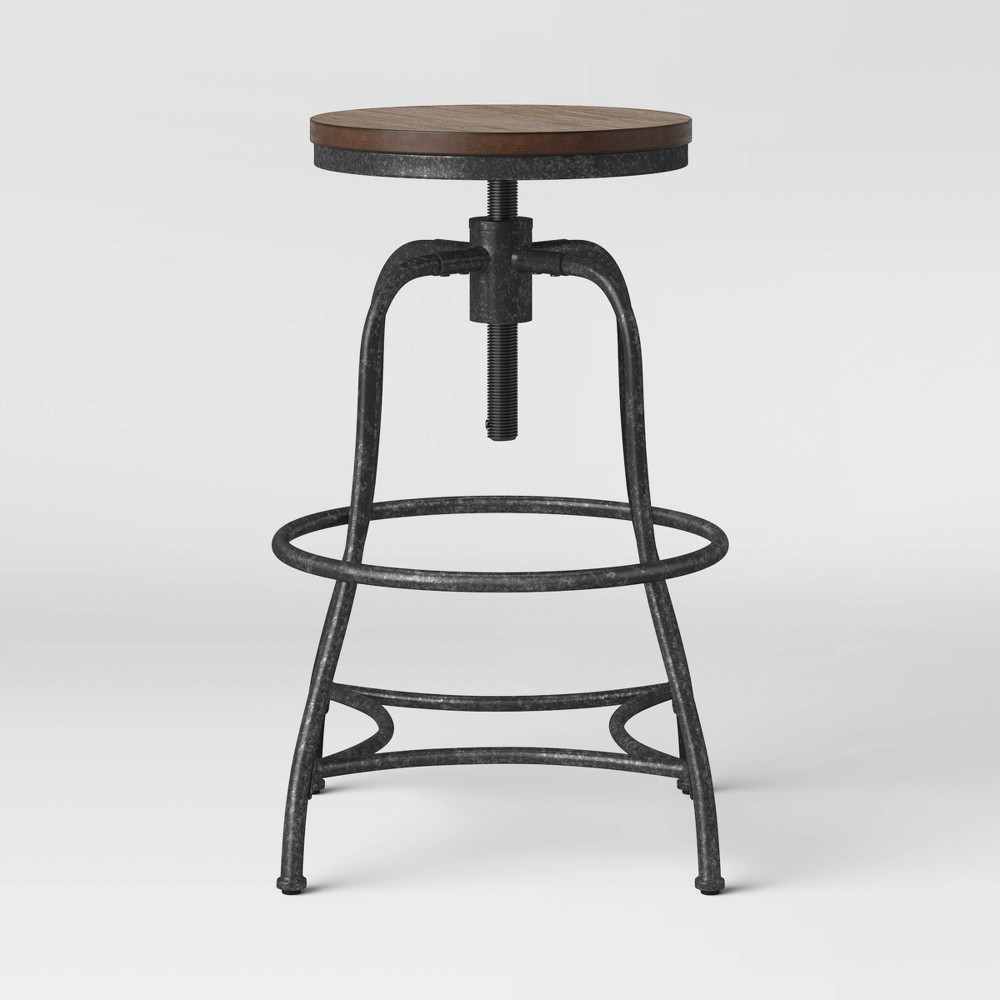Get The Woodsboro Backless Adjustable Barstool Brown Threshold From Target Now Accuweather Shop