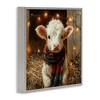 Stupell Industries White Calf with Holiday Lights Framed Giclee Art - 2 of 4