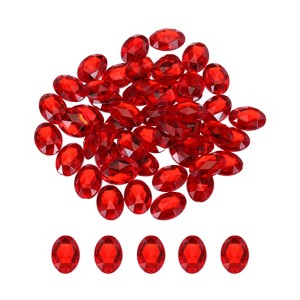 Unique Bargains Flat Back Artificial Rhinestones for Wedding DIY Crafts Party 50 Pcs - 1 of 4