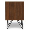 Sapphtopaz Modern Nightstand with 1 Drawer & Open Shelf Bedside Table with Metal Legs & Solid Wood Veneer Night Stand for Bedroom, Living Room - 3 of 4