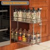 LOVMOR Pull Out Spice Rack for Narrow Cabinet (5?" W X 21" D),2 Tier Slide Out Cabinet Organizer and Pull Out Shelves Under - 2 of 4