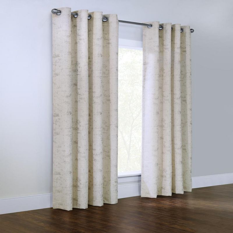 Habitat Tuscani Light Filtering Effortless Provide Daytime Privacy Grommet Curtain Panel for Home or Office Natural, 1 of 5