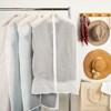 Stockroom Plus Set of 8 Clear Hanging Garment Bag Covers, Zippered Closet Storage Organizer for Dresses, Suits, Clothes, 4 Sizes - 3 of 4