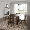 Dovelina Wooakway Solid Wood Round Dining Table With 4 Legs Nordic style - 2 of 4