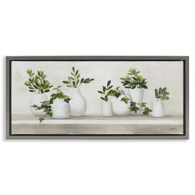 Stupell Industries Traditional Potted Cottage Plants, 31" x 14"
