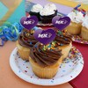 McKendree University Primary Logo Heart Love Cupcake Picks Toppers Decoration Set of 6 - 4 of 4