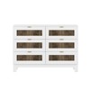 FONTOI Rustic Style Wooden Dresser with 6 Drawers, Storage Cabinet for Bedroom with Handles, White, 15.75"*33.7"*47.24" - 4 of 4