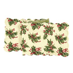C&F Home Holly Cotton Quilted Table Runner - 1 of 2
