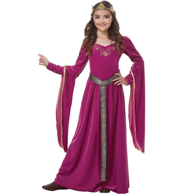 California Costumes Blushing Medieval Princess Child Costume, 1 of 2