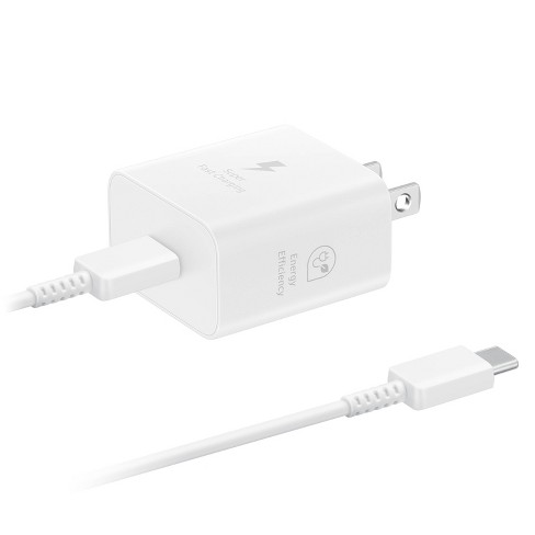 Samsung 25w Usb-c Fast Charging Wall Charger (with Usb-c Cable) - White :  Target