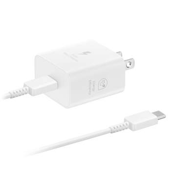 Samsung 25W Super Fast USB-C Wall Charger with USB-C Cable - White