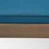 Nadine Gray Acacia Wood Chaise Lounge Gray/Blue - Christopher Knight Home: Weather-Resistant Polyester, 600 lbs Capacity - 4 of 4
