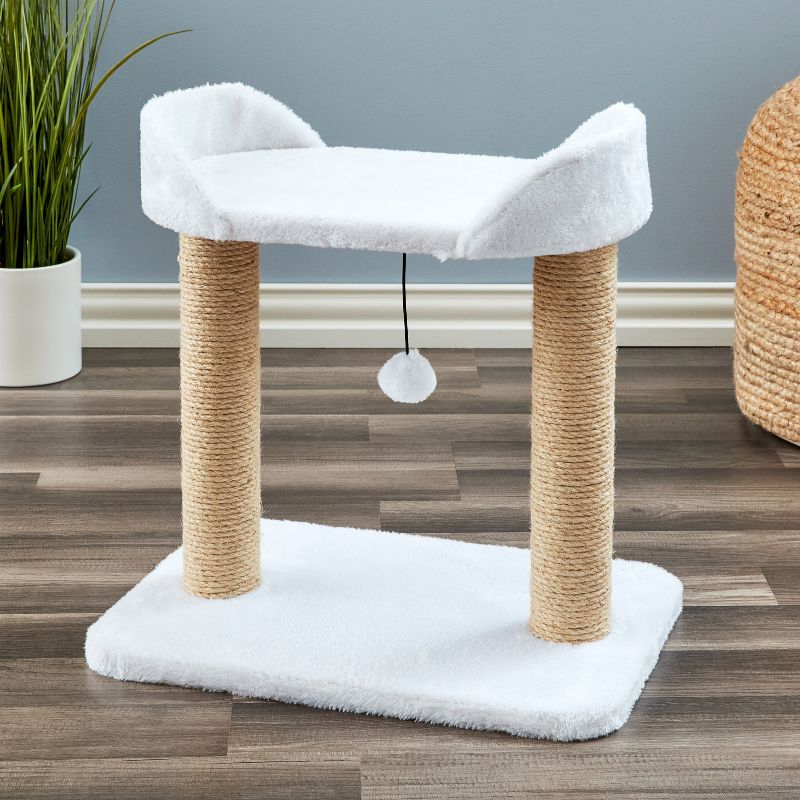 Two by Two Nashville - Ivory Scratching Post Cat Furniture - 18.5 in. Tall, 1 of 14