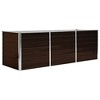 vidaXL Durable Corten Steel Planter - Weather-Resistant Rectangle Raised Bed for Outdoor Planting - 24.4"x11.8"x11.4" - Easy to Assemble Garden Décor - 2 of 4