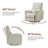 Recliner Chair, 360° Swivel Rocker Glider Nursery Chair with Padded Armrest and Deep Seat, PU Leather Upholstered Reclining Sofa Chair for Bedroom - 3 of 4