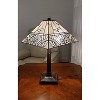 Amora Lighting Tiffany Style White Mission Table Lamp 22" High - 3 of 4