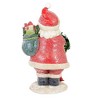 Ganz 10.25 In Glittery Santa With Cardinal Figurine Red Bird Presents Wreath Santa Figurines - image 3 of 3