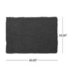 Sapphtopaz Cozy Knitted Throw Blanket, Double-Sided Plush Decorative Blanket for Couch, Bed & Living Room, 50 x 60" Lightweight Blanket - 4 of 4