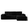 XIZZI Modular Left/Right Chaise Sectional Sofa, Quick-Ship Synthetic Leather or 4 Shimmer Fabric | Zero Assembly | High Density Foam & Pocket Springs - 3 of 4