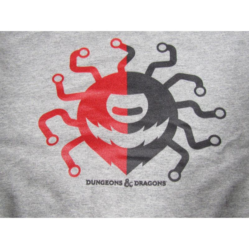 Dungeons & Dragons Beholder Logo Boy's Athletic Heather Long Sleeve Shirt, 2 of 3