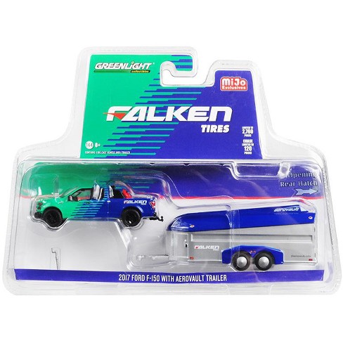 2017 Ford F 150 Pickup Truck Aerovault Trailer Falken Tires Ltd Ed To 2760 Pcs 164 Diecast Model Car By Greenlight