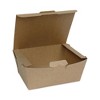 Pactiv Evergreen EarthChoice Tamper Evident OneBox Paper Box, 6.54 x 4.5 x 3.25, Kraft, 160/Carton - 3 of 4
