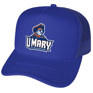 University Of Mary Primary Logo Foam Trucker Cap Royal Os - 1 of 4