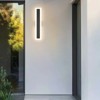 LamQee Black Long Outdoor Wall Lights Modern Exterior Lighting Fixtures LED Linear Outdoor Wall Sconces Lighting - 3 of 4