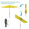 Sonkuki 6×9FT LED Rectangular Patio Umbrella w/Solar Lights, Push Button Tilt and Crank Handle - 4 of 4