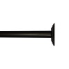 Versailles BLOCKOUT Steel Heavy Duty Curtain Rod Set for Windows Bronze - 2 of 4