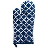 Design Imports  Lattice Oven Mitt & Potholder Kitchen Set 2 Piece, Nautical Blue, Om 6X13", Ph 8X9" - 2 of 4