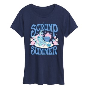 Women's - Lilo and Stitch - Scrump Summer Short Sleeve Graphic T-Shirt - 1 of 4