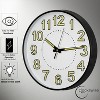 Clockswise Glow-in-the-Dark Decorative Wall Clock, Non-Ticking Battery Powered - Ideal for Living Room, Kitchen - 3 of 4