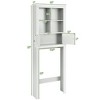 Costway Over the Toilet Storage Rack Bathroom Space Saver w/ Adjustable Shelf & Cabinet - 2 of 4