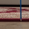 Okak Modern Stylish Red Manchester Carpet Area Rug for Living Room,Bedroom,Small Size Indoor Easy-to-maintain Carpet - 3 of 4