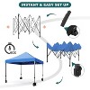 10x10 Ft Pop Up Gazebo Canopy Tent,Portable & Lightweight Folding Design Coated UV Block Top Pop Up Shade for Beach, Camping, Weddings, Parties - 3 of 4