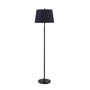 Sagrave Floor LED Lamp Black (Includes Energy Efficient Light Bulb) - Aiden Lane