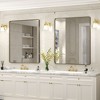 Apmir Rectangular Aluminum Alloy Framed and Tempered Glass Wall Bathroom Vanity Mirror in Matte Black/ Gold/ Silver/ Brown - 2 of 4