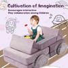 Vipbear Kids Couch - 14Pcs Modular Kids Play Sofa,Convertible Foam Toddler Child Sectional Sofa,Diy Creativing Playroom Furniture For Toddlers，Purple - 3 of 4