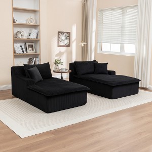 Upholstered Chaise Lounge Sleeper Sofa Bed Couch Sleeper Chair Single Sofa Lazy Sofa Accent Chair - ModernLuxe - 1 of 4