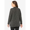 Woman Within Plus Size French Terry Quarter-Zip Sweatshirt - 3 of 4