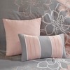 Gulches Printed Cotton Sateen Comforter Set Grey/Peach Cal King - 4 of 4