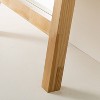 71" Standing Wood Framed Mirror Natural - Hearth & Hand™ with Magnolia: Tall, Full Body Reflection, No Assembly - 4 of 4