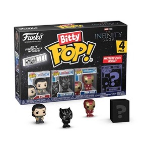 Funko POP! Bitty: Marvel Loki/Black Panther/ Iron Man/Mystery Figure - 4pk - 1 of 4