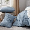Bedsure-Jersey Knit 100% Cotton Soft Zipper Closure Duvet Cover Set - 2 of 4